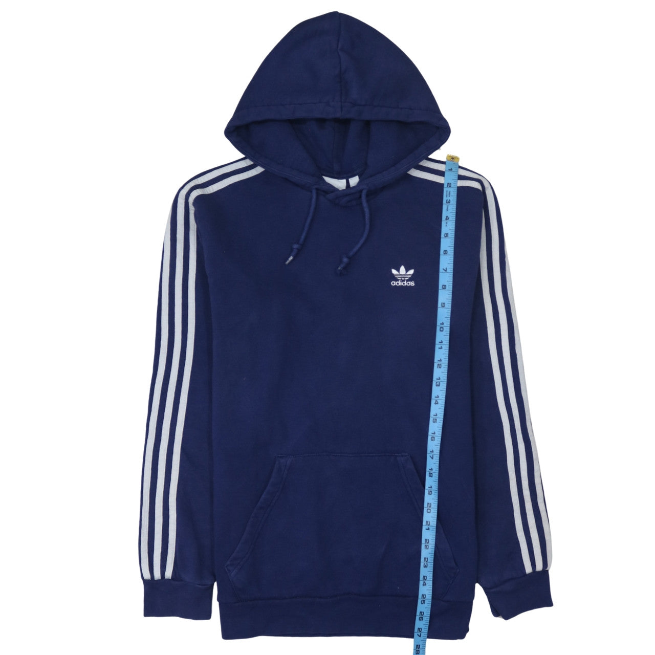 Mens UK Size M adidas Blue Pullover Hoodie