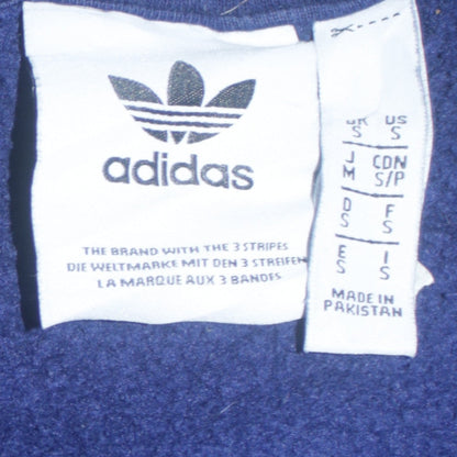 Mens UK Size M adidas Blue Pullover Hoodie