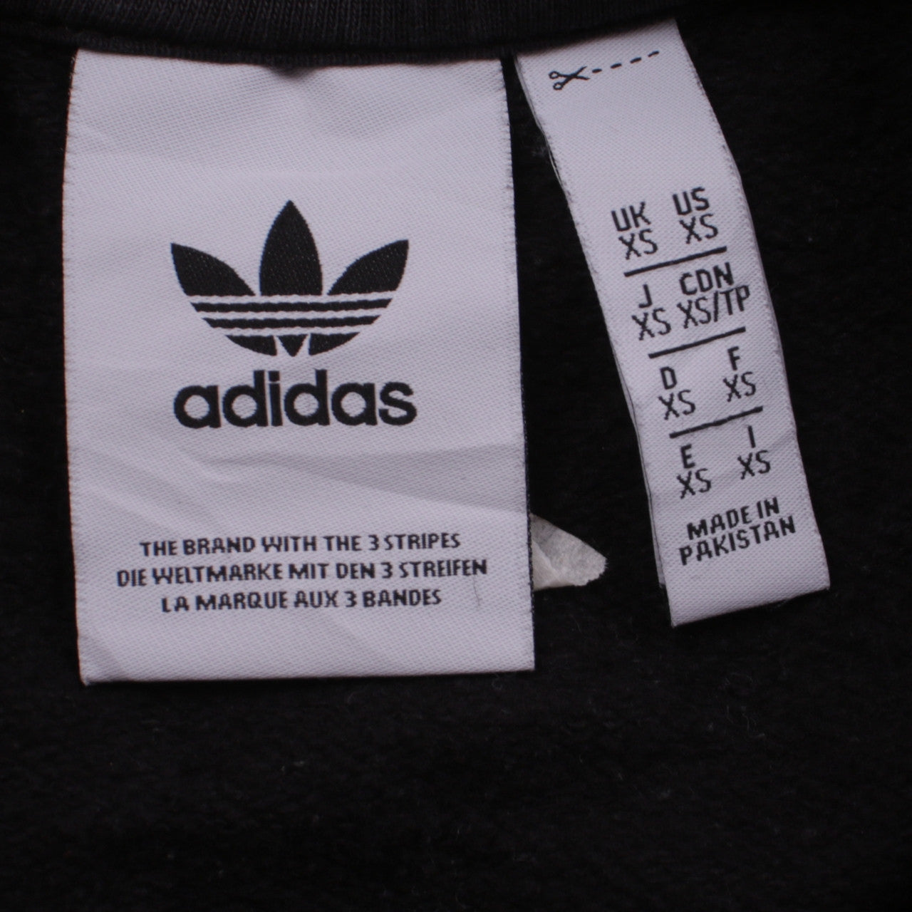 Mens UK Size XS adidas Black Pullover Sweatshirt