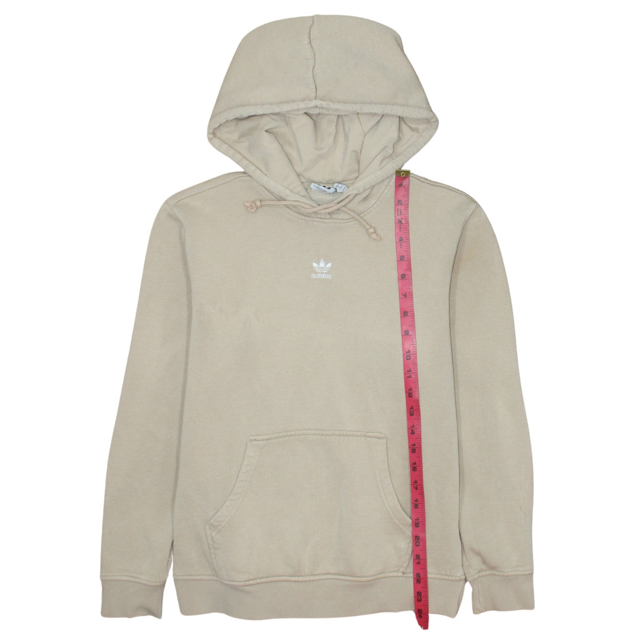 Womens UK Size 10 adidas Beige Pullover Hoodie