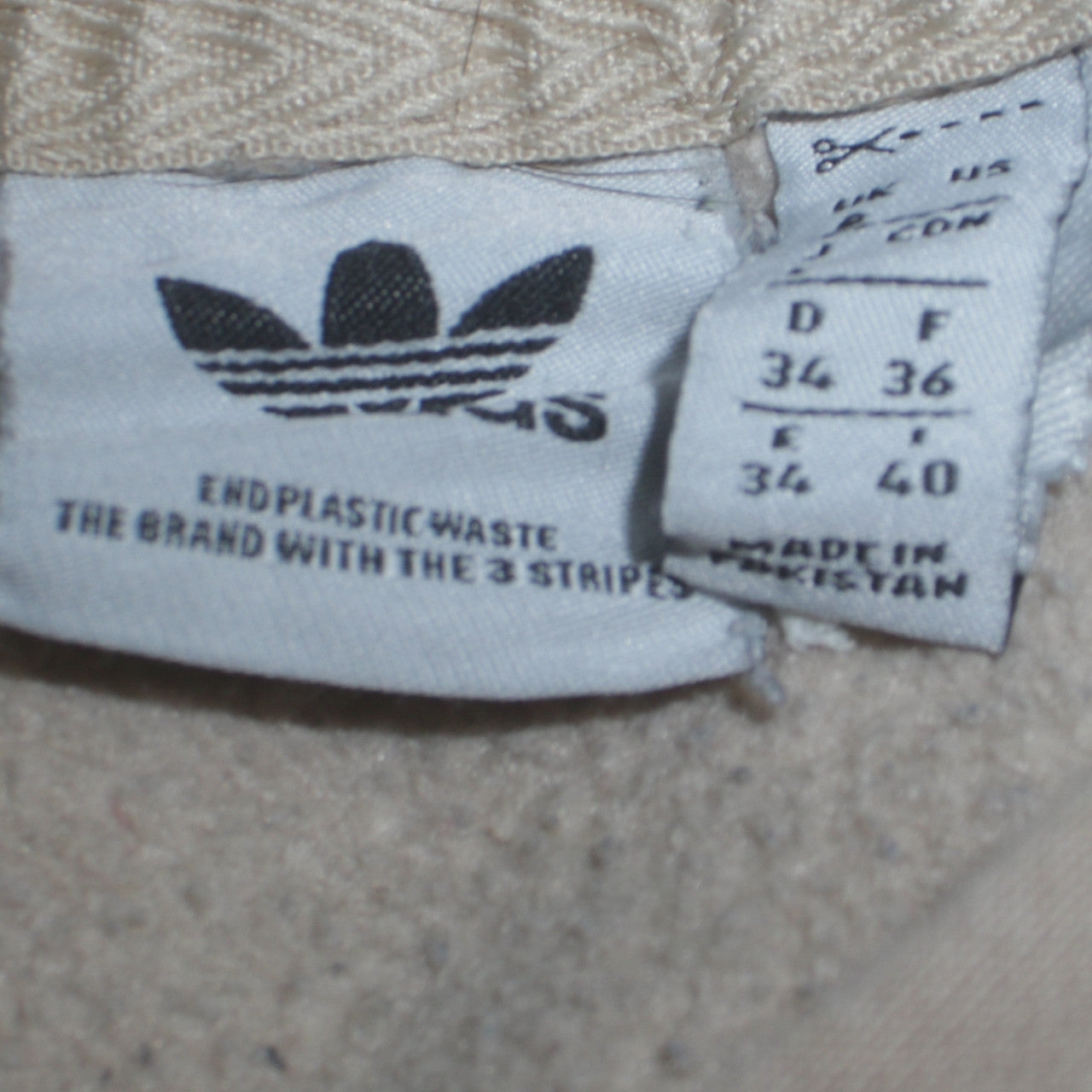 Womens UK Size 10 adidas Beige Pullover Hoodie