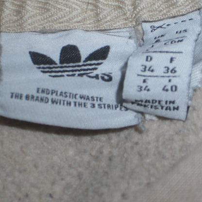 Womens UK Size 10 adidas Beige Pullover Hoodie