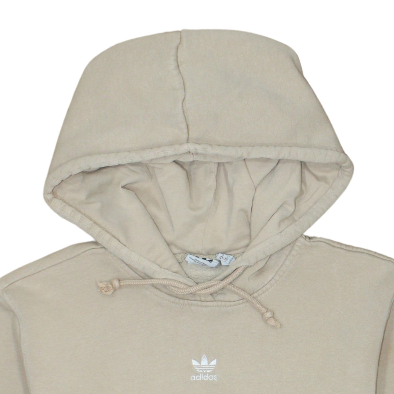 Womens UK Size 10 adidas Beige Pullover Hoodie