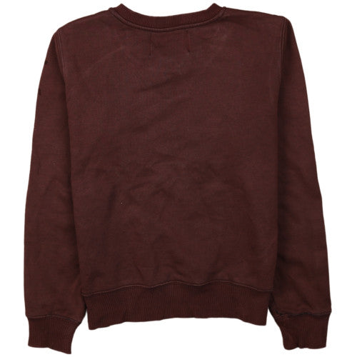 Womens UK Size XS Calvin Klein Jeans Brown Pullover Sweatshirt