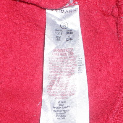 Womens UK Size S Primark Red Pullover Hoodie