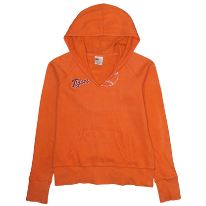 Womens UK Size M Nike Orange Pullover Hoodie