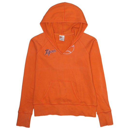 Womens UK Size M Nike Orange Pullover Hoodie