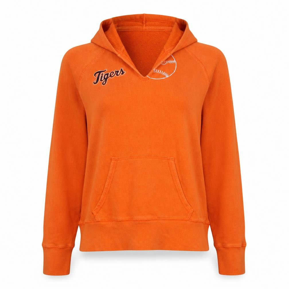 Womens UK Size M Nike Orange Pullover Hoodie