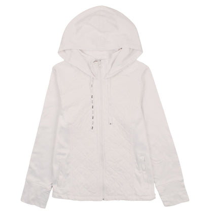 Womens UK Size L FILA White Full Zip Hoodie