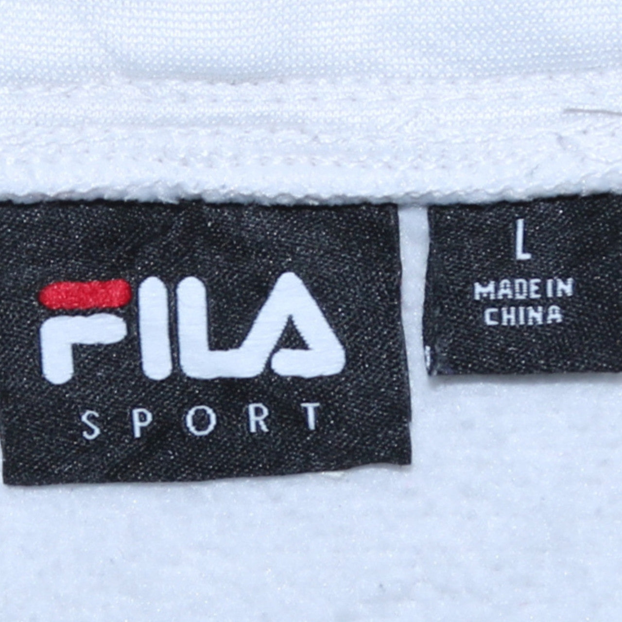 Womens UK Size L FILA White Full Zip Hoodie