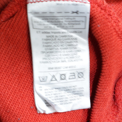 Womens UK Size 8 adidas Red Pullover Hoodie