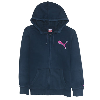 Mens UK Size L PUMA Blue Full Zip Hoodie
