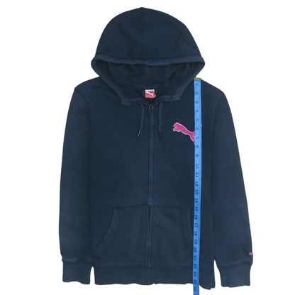 Mens UK Size L PUMA Blue Full Zip Hoodie