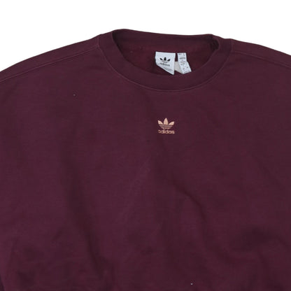 Womens UK Size 8 adidas Red Pullover Sweatshirt