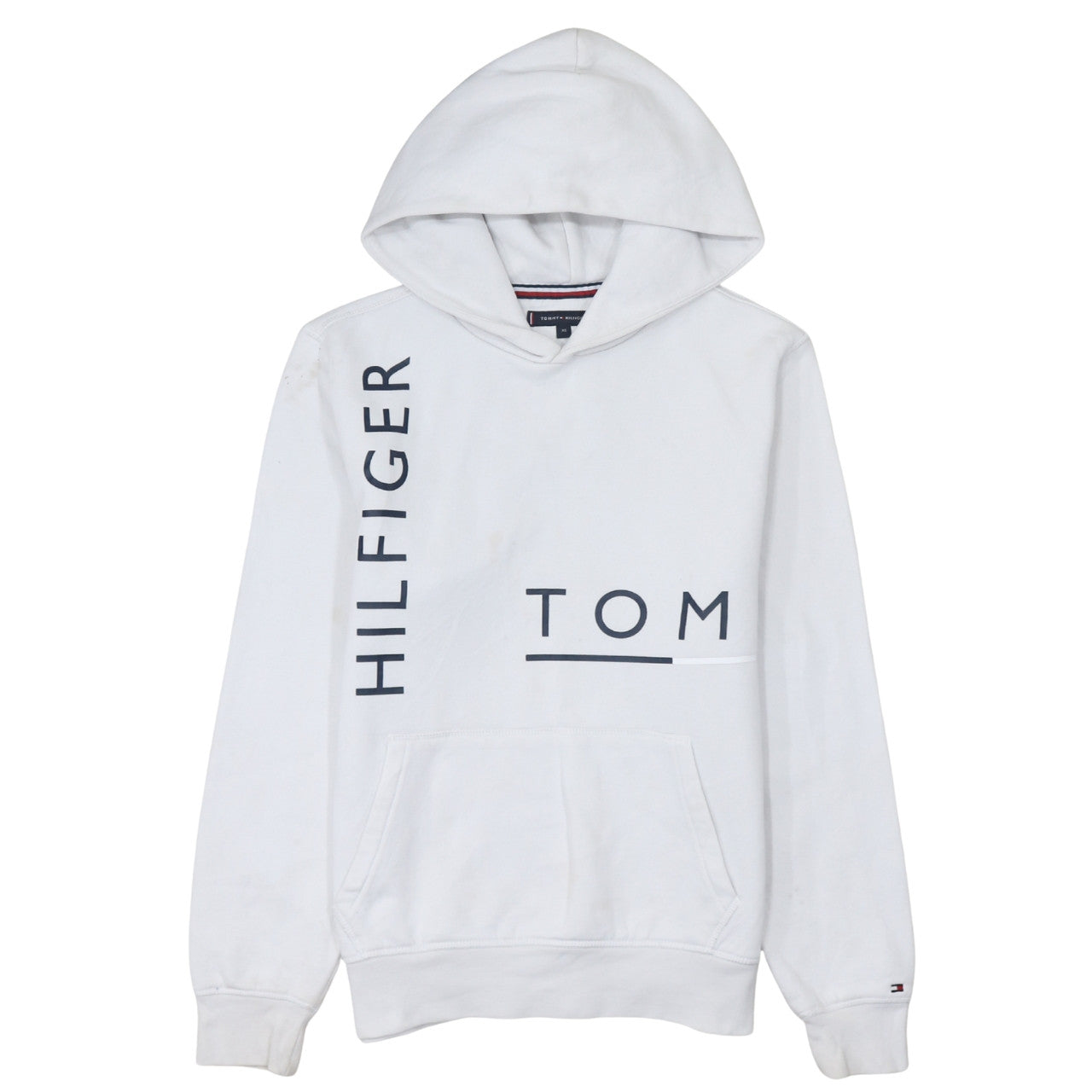 Mens UK Size XS Tommy Hilfiger White Pullover Hoodie