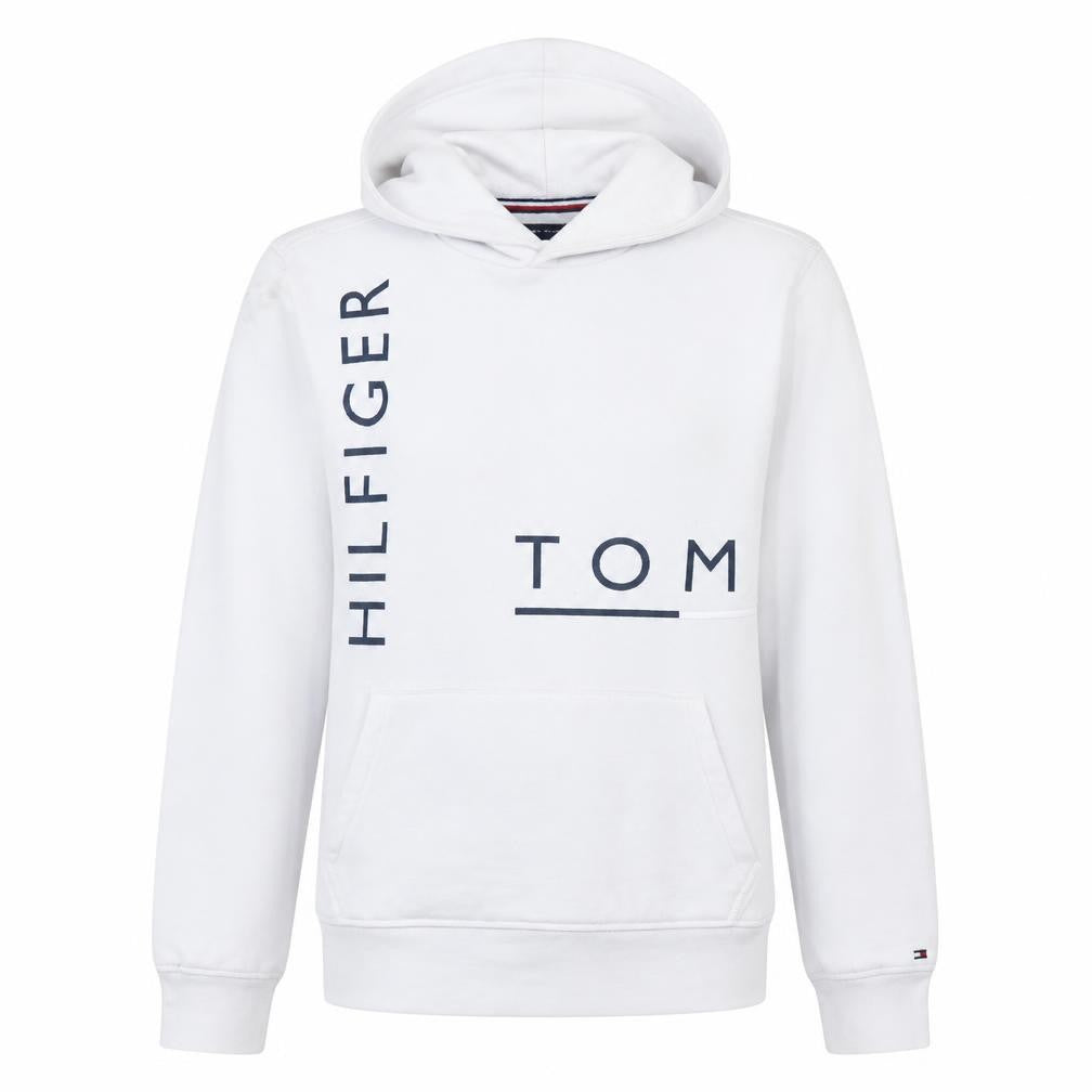 Mens UK Size XS Tommy Hilfiger White Pullover Hoodie