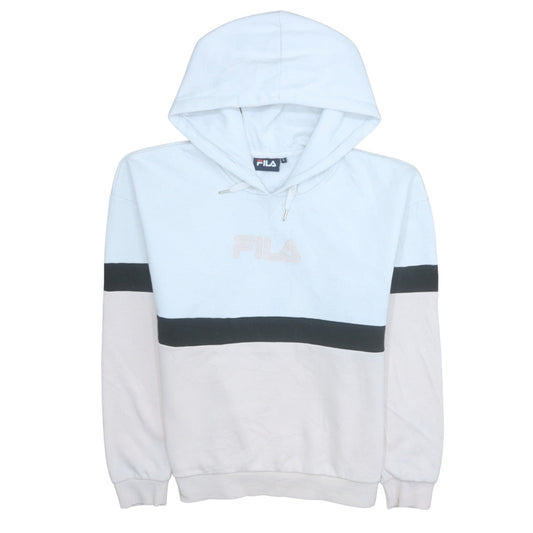Womens UK Size L FILA Blue Pullover Hoodie