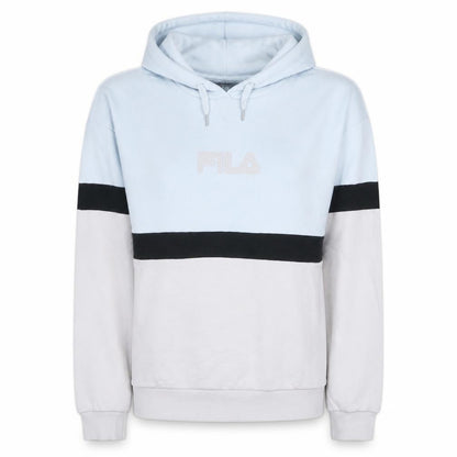 Fila Womens Blue Colourblock Pullover Hoodie Size L