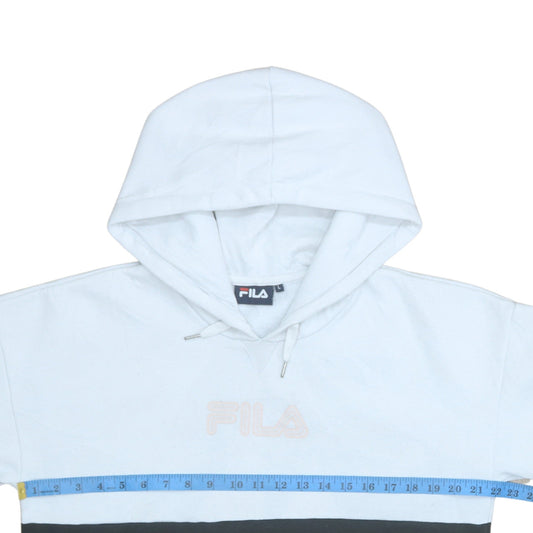 Womens UK Size L FILA Blue Pullover Hoodie