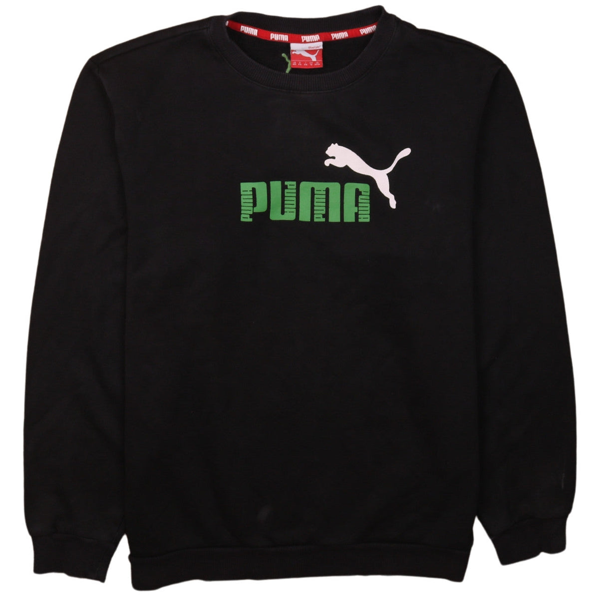 Mens UK Size M PUMA Black Pullover Sweatshirt