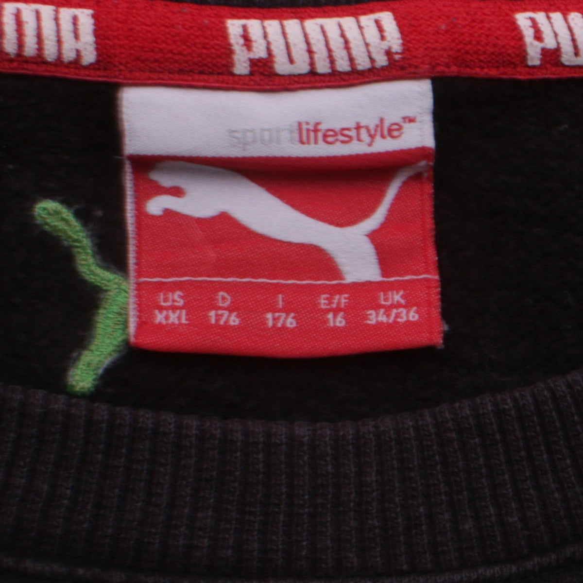 Mens UK Size M PUMA Black Pullover Sweatshirt