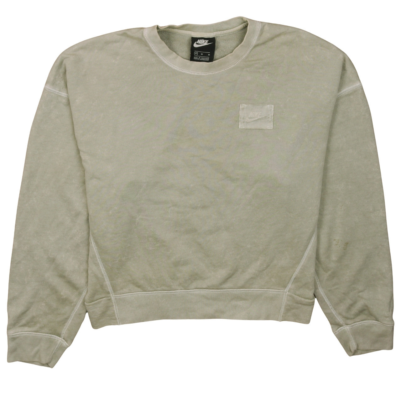 Womens UK Size M Nike Beige Pullover Sweatshirt