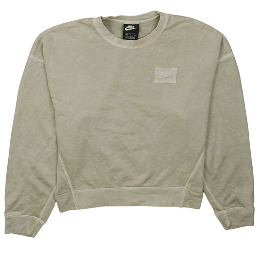 Womens UK Size M Nike Beige Pullover Sweatshirt
