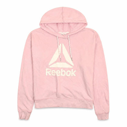 Womens UK Size S Reebok Pink Pullover Hoodie