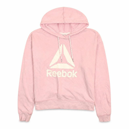 Womens UK Size S Reebok Pink Pullover Hoodie