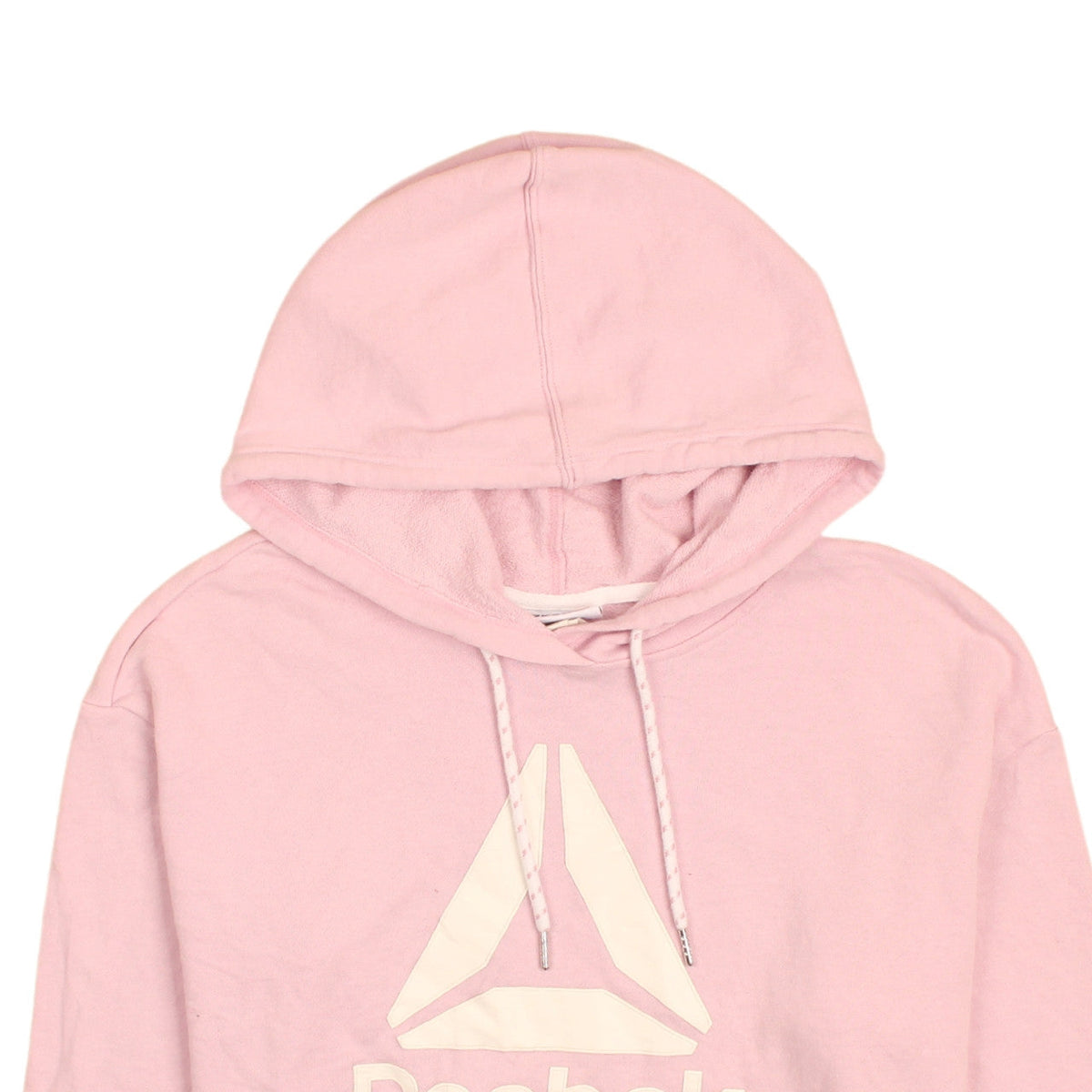 Womens UK Size S Reebok Pink Pullover Hoodie