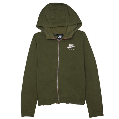 Womens UK Size M Nike Green Full Zip Hoodie