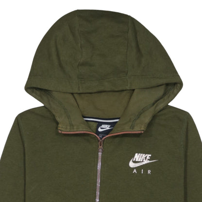 Womens UK Size M Nike Green Full Zip Hoodie