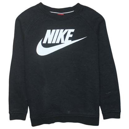 Womens UK Size L Nike Black Pullover Sweatshirt