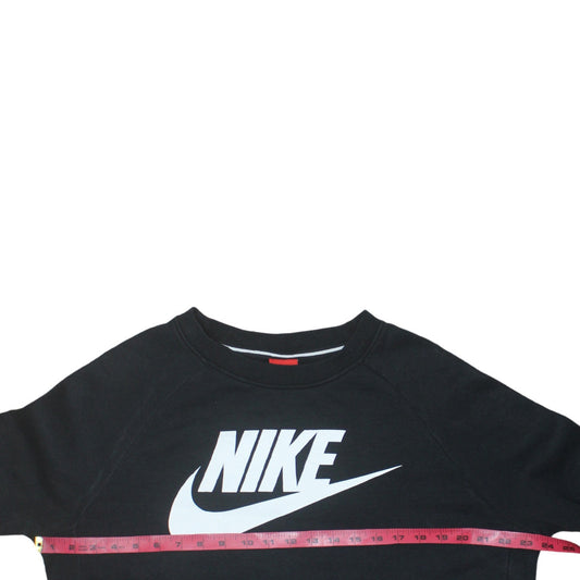 Womens UK Size L Nike Black Pullover Sweatshirt
