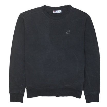 Mens UK Size M FILA Black Pullover Sweatshirt