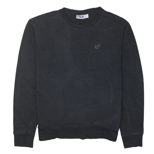 Mens UK Size M FILA Black Pullover Sweatshirt