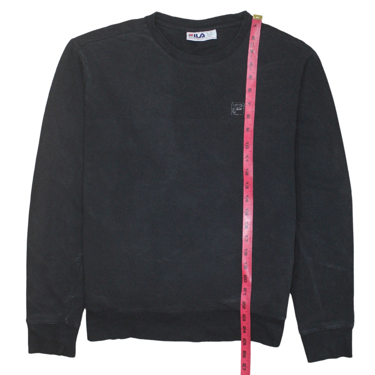 Mens UK Size M FILA Black Pullover Sweatshirt