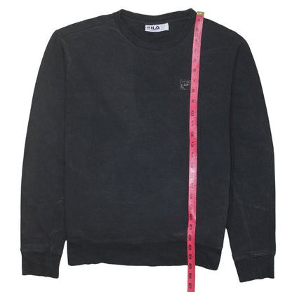 Mens UK Size M FILA Black Pullover Sweatshirt