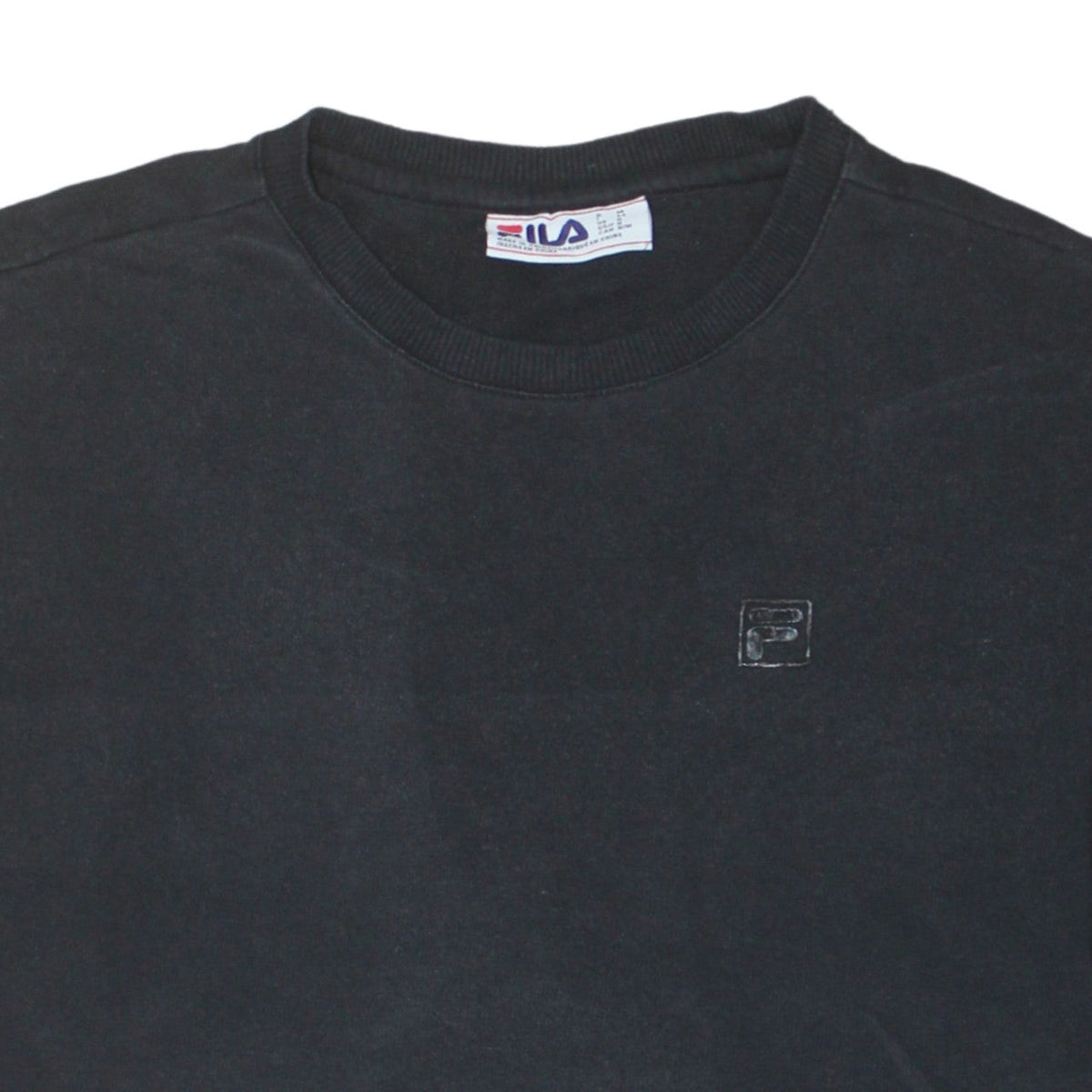 Mens UK Size M FILA Black Pullover Sweatshirt