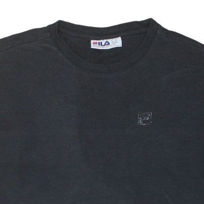 Mens UK Size M FILA Black Pullover Sweatshirt