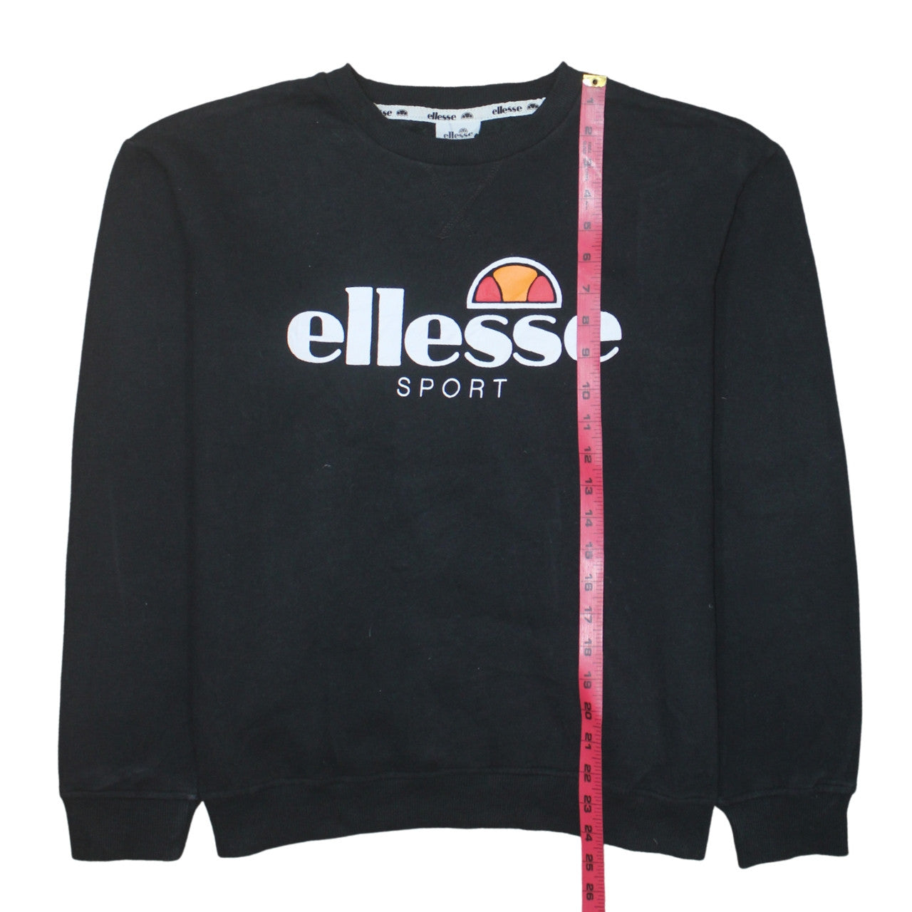 Womens UK Size 14 ellesse Black Pullover Sweatshirt