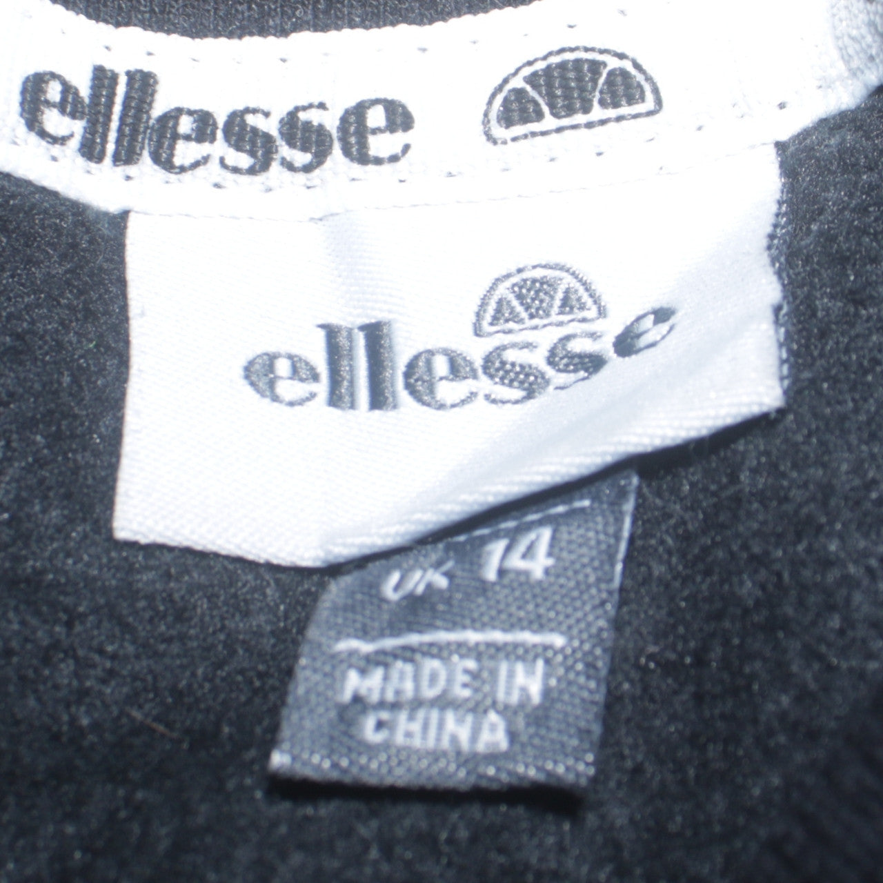 Womens UK Size 14 ellesse Black Pullover Sweatshirt