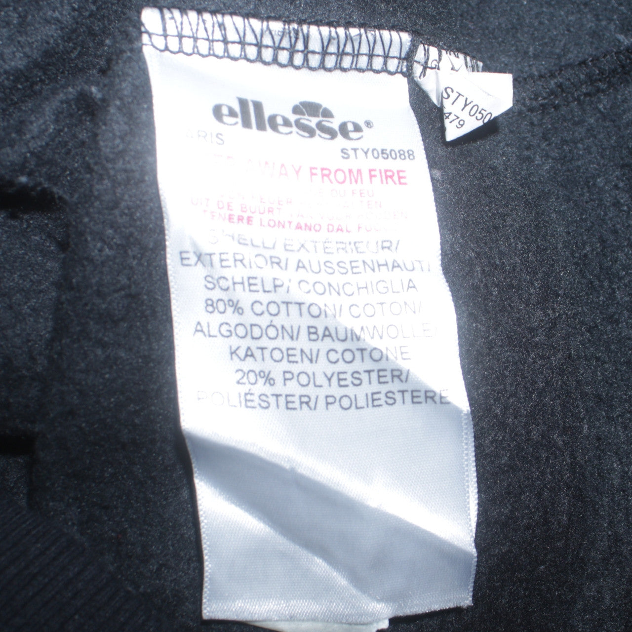 Womens UK Size 14 ellesse Black Pullover Sweatshirt