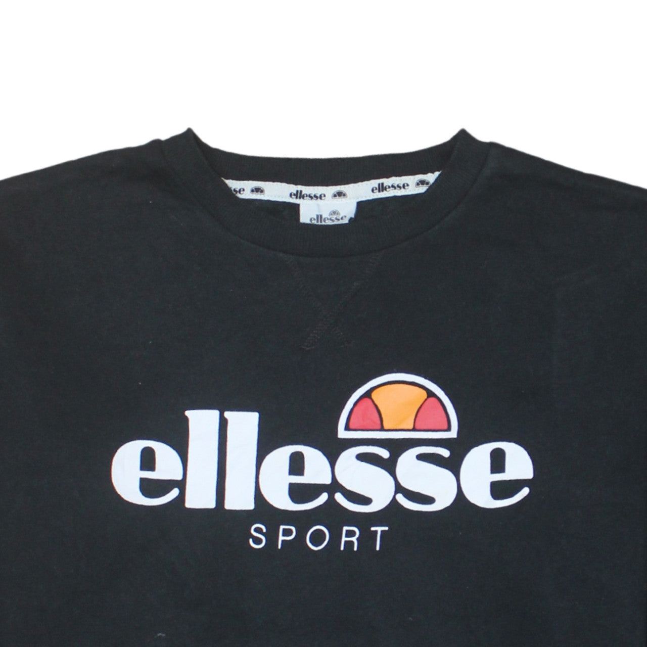 Womens UK Size 14 ellesse Black Pullover Sweatshirt
