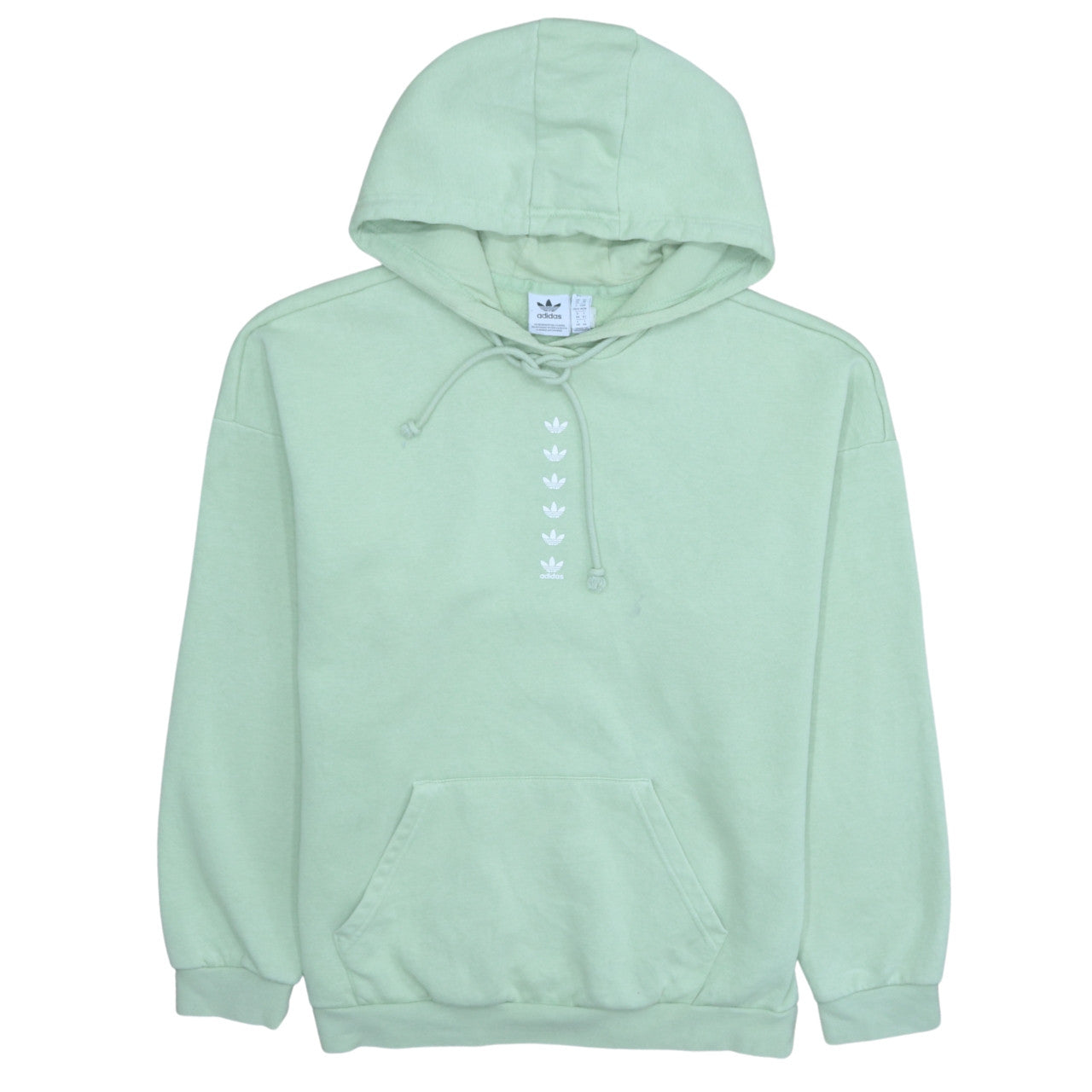 Womens UK Size 14 adidas Green Pullover Hoodie