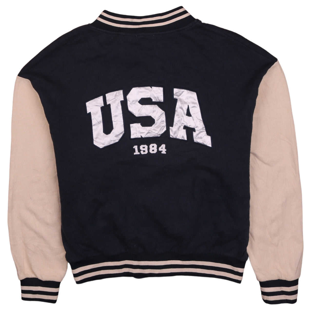 Teens UK Size XS Subdued Blue Varsity Jacket