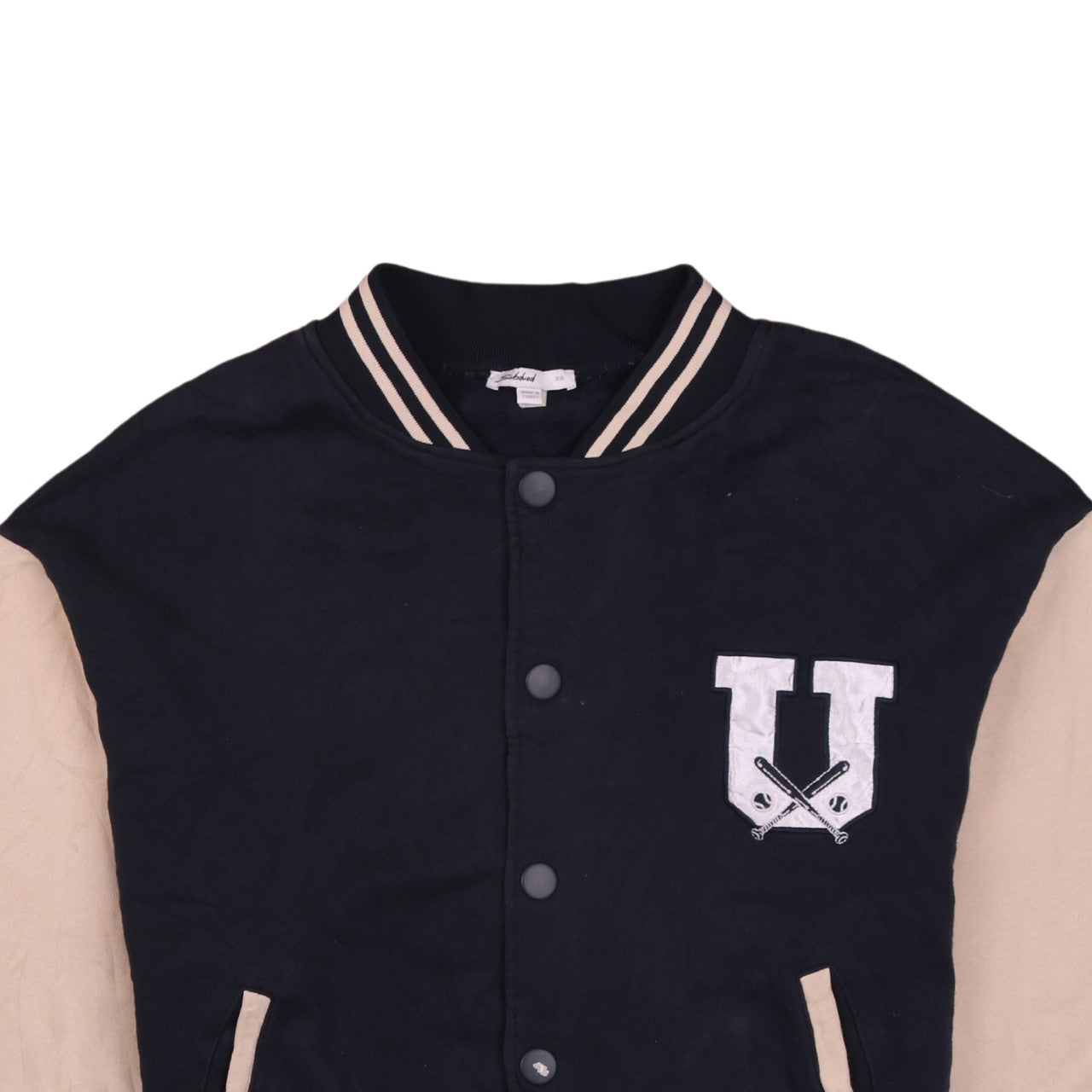 Teens UK Size XS Subdued Blue Varsity Jacket