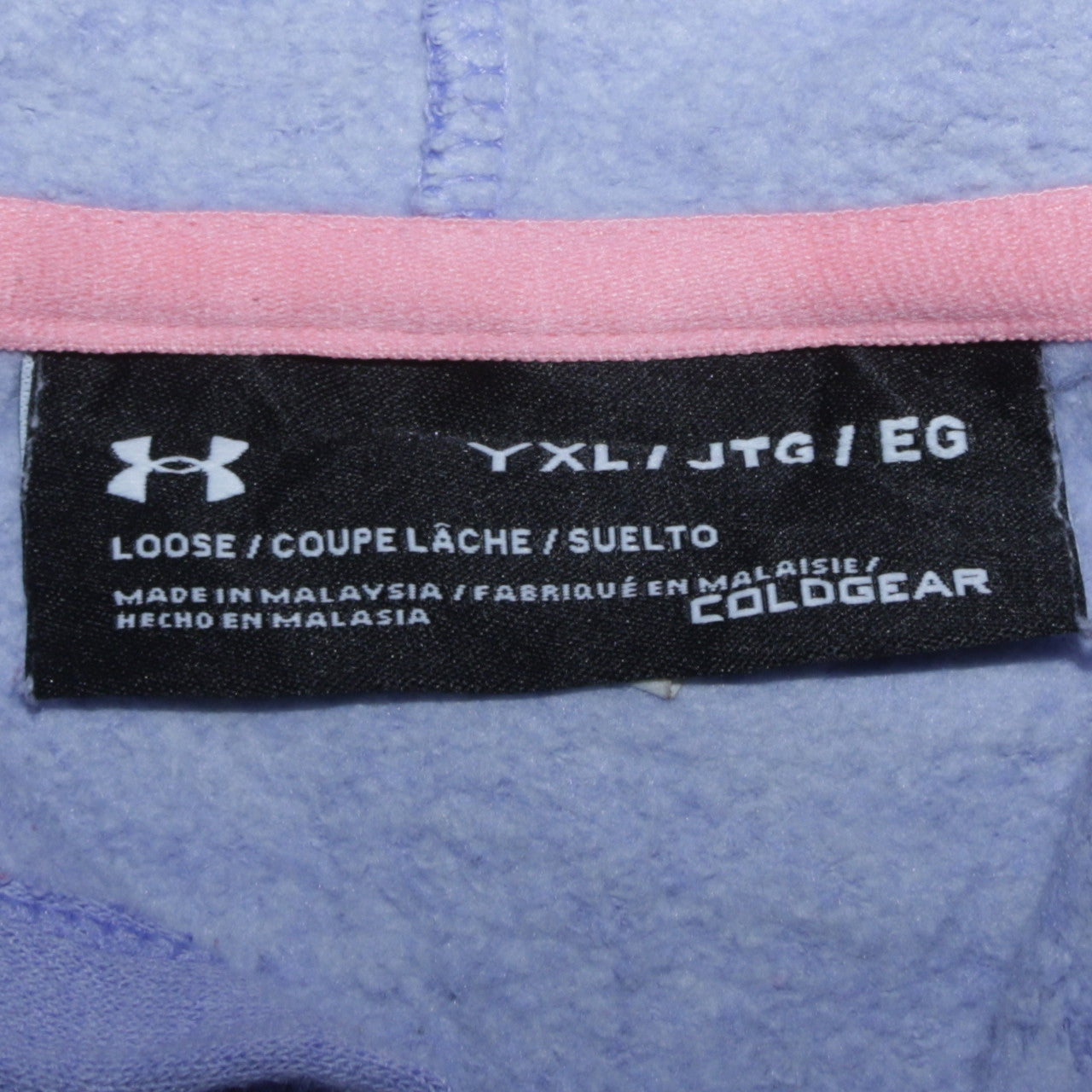 Boys UK Size XL Under armour Purple Pullover Hoodie