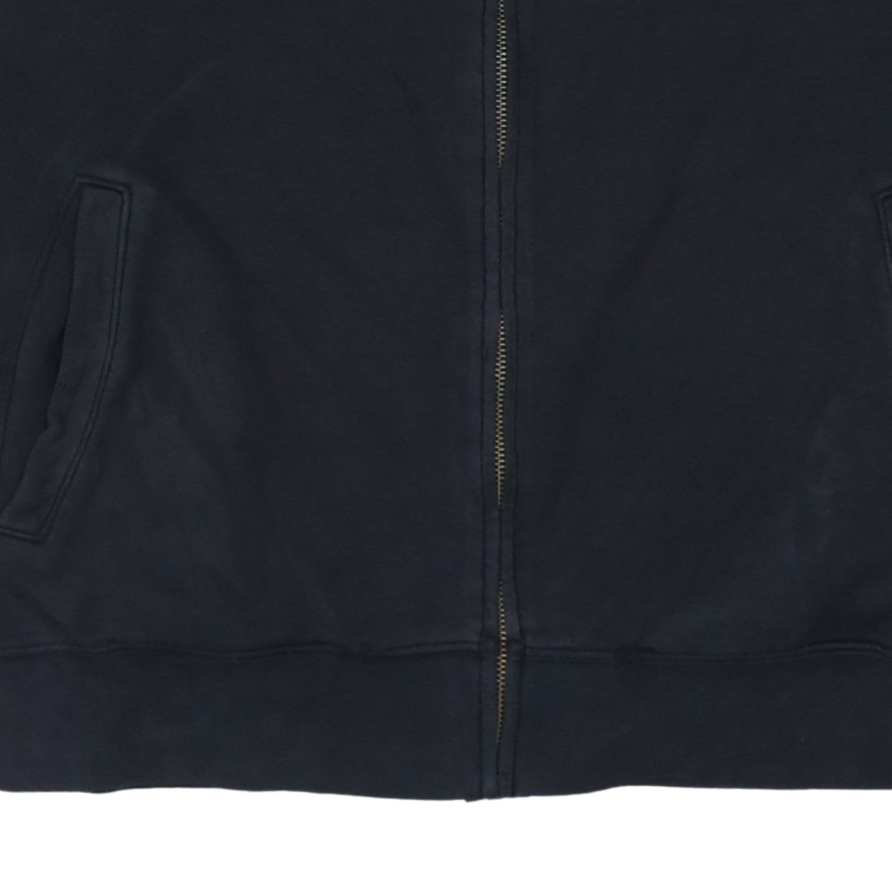 Mens UK Size XL Russell Black Full Zip Sweatshirt