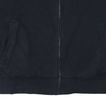 Mens UK Size XL Russell Black Full Zip Sweatshirt